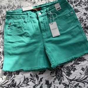 Judy Blue Women's Vibrant Teal Jean Shorts